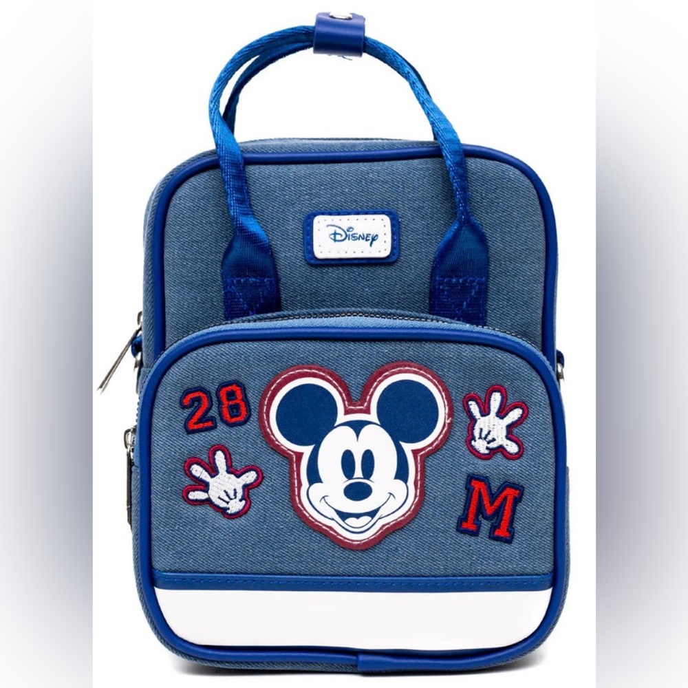 Buckle-Down Denim Blue Mickey Mouse Crossbody